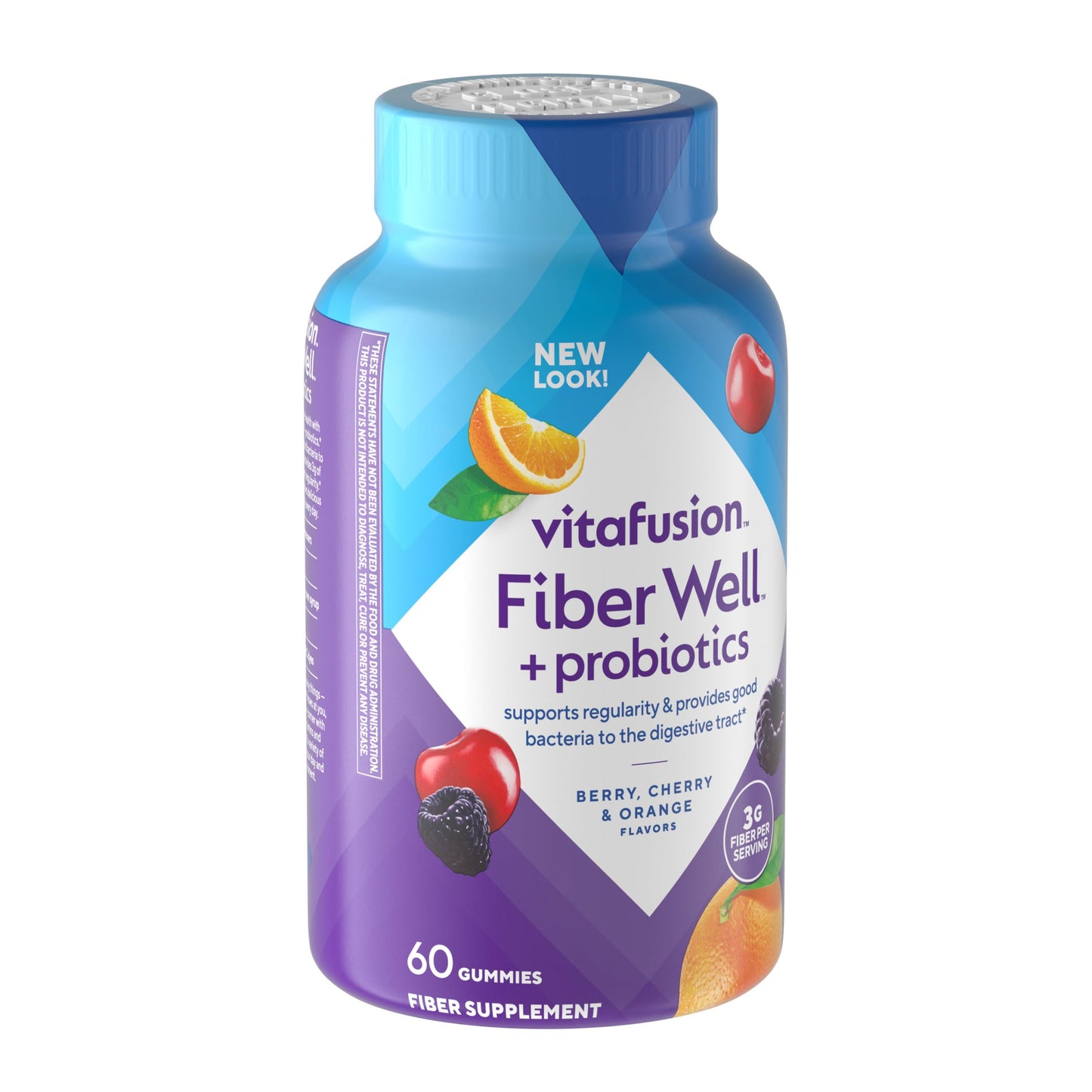 Top view of adult microbiome balance vitamins showing secure safety cap closure