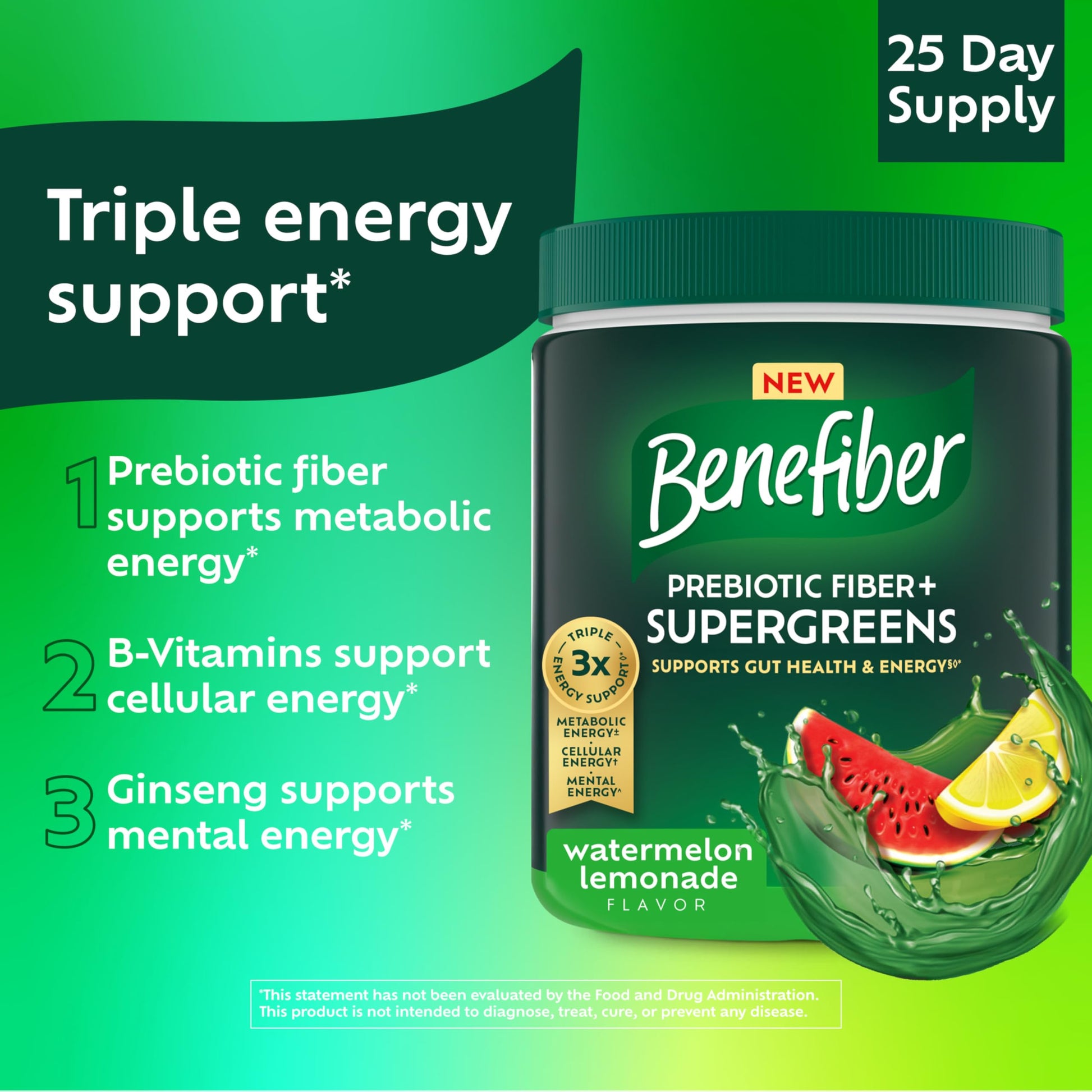Sugar free plant based prebiotic fiber powder by Benefiber