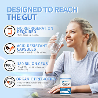 High strength maximum potency probiotic blend for men and women digestive regularity