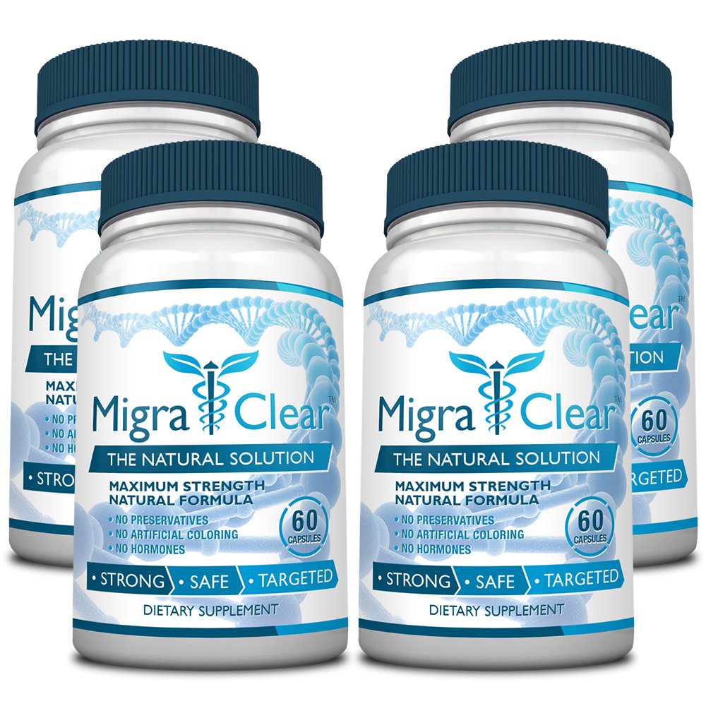 MigraClear USA imported migraine support packaging