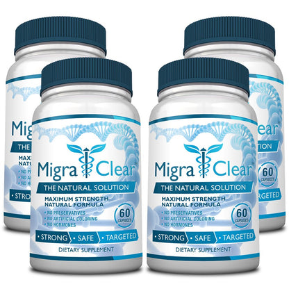 MigraClear USA imported migraine support packaging