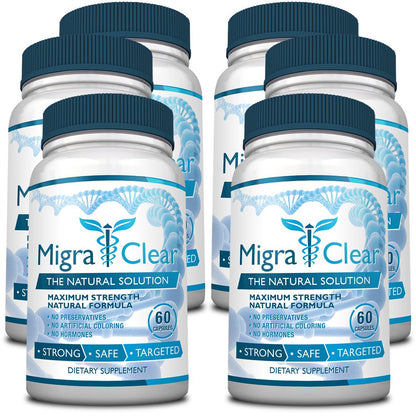 Close up of MigraClear natural supplement ingredients