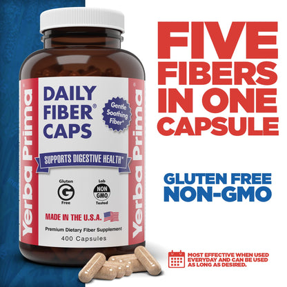 USA imported Yerba Prima premium bulking formula capsules for healthy colon lining