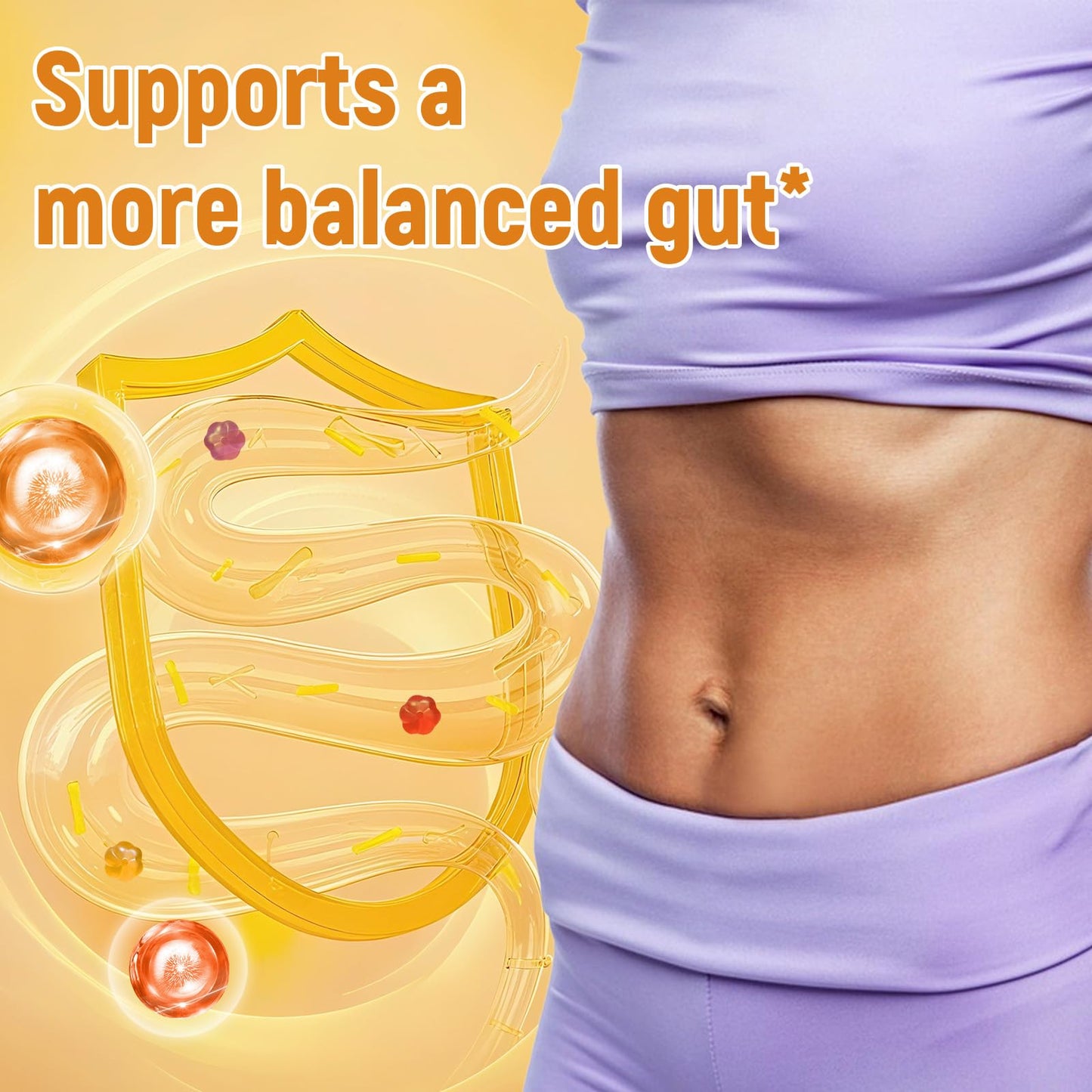 Migcopat premium USA imported digestive wellness gummies close up look