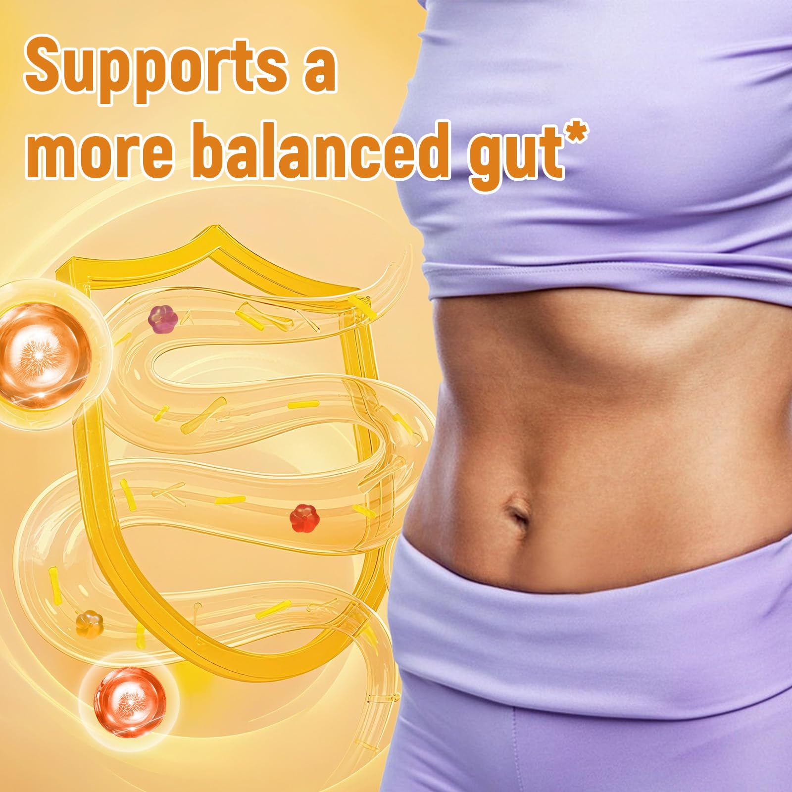 Migcopat premium USA imported digestive wellness gummies close up look