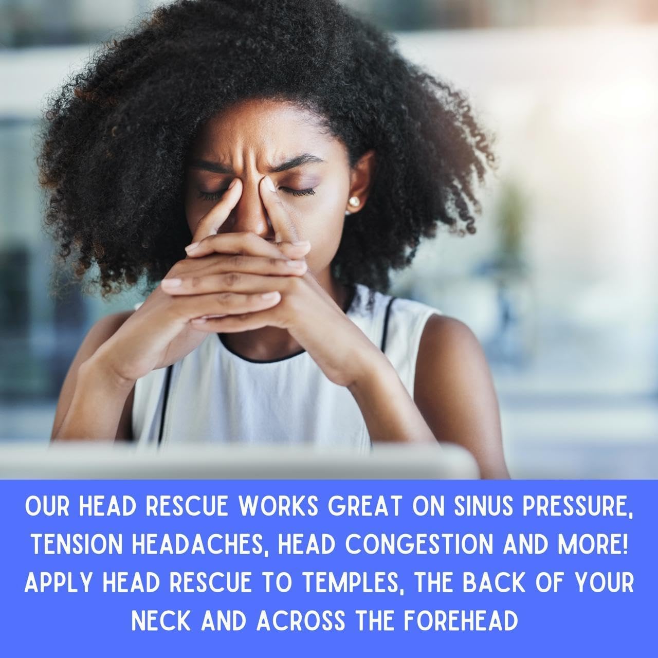 Wholesome Hippy Head Rescue travel size peppermint cream for head tension
