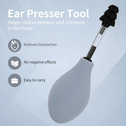 Oocome Ear Pressure Relief Device with three sizes of silicone earplugs.