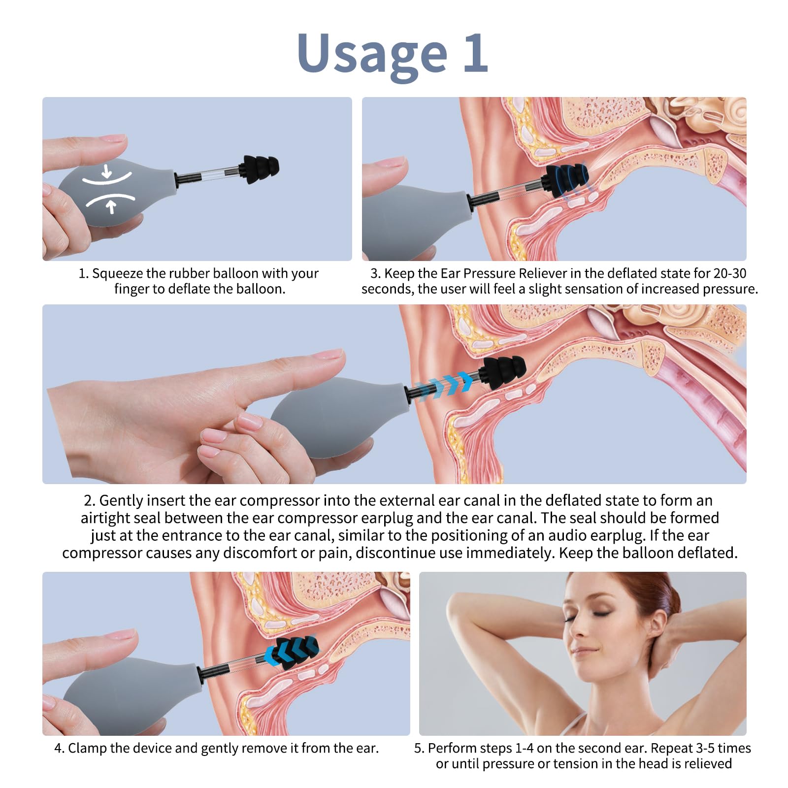 Oocome Ear Pressure Relief Device in travel-friendly packaging.