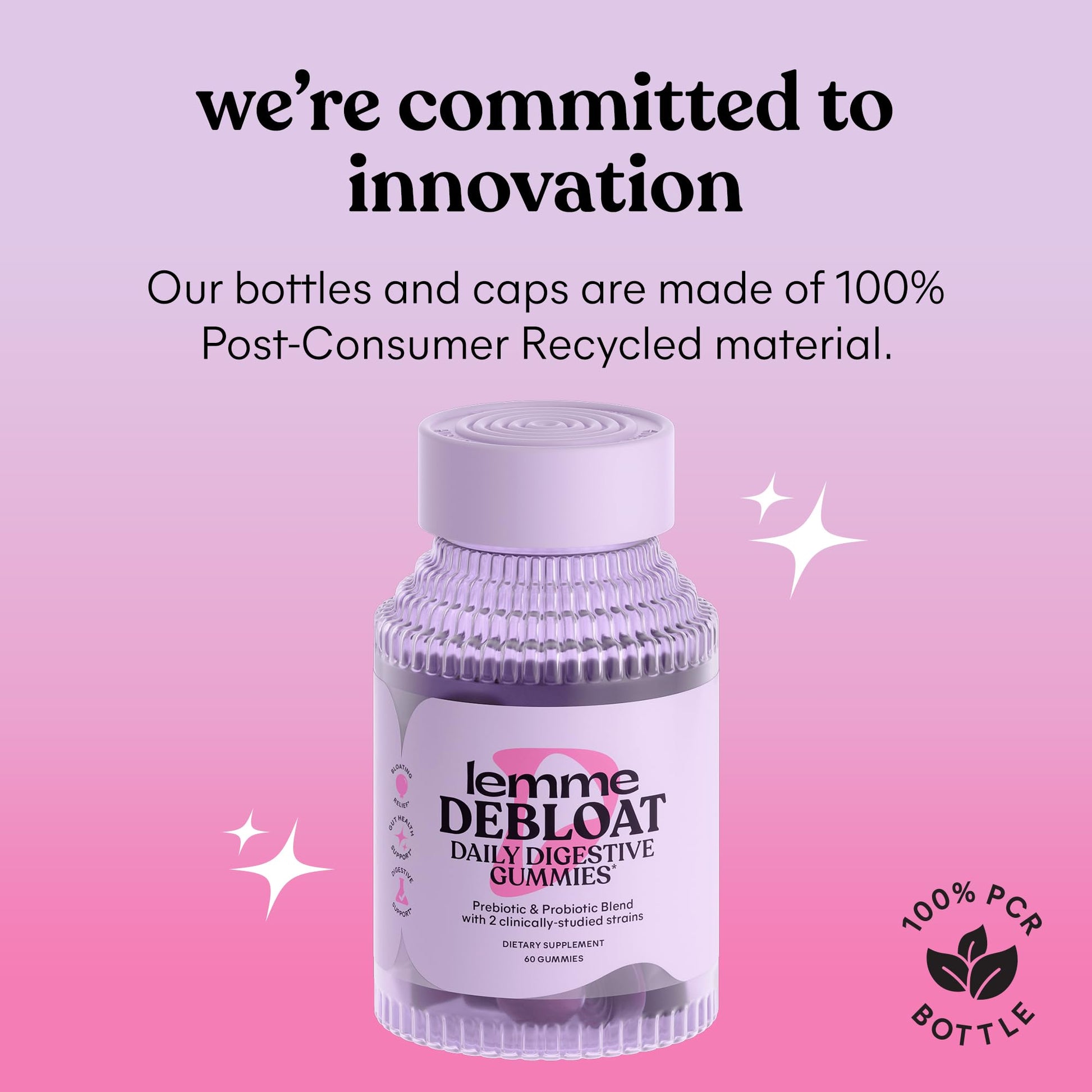 Lemme Debloat non GMO daily digestive immunity support supplement visual guidelines
