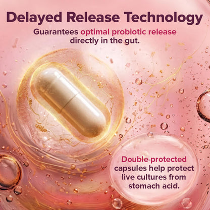 Authentic USA imported Wholesome Wellness women probiotic capsules for gut wellness