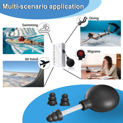 Close up view of the comfortable silicone ear tips on the Beceto headache relief device.