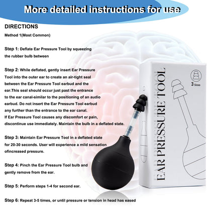 Portable ear pressure balancing tool being prepared for flight travel use.
