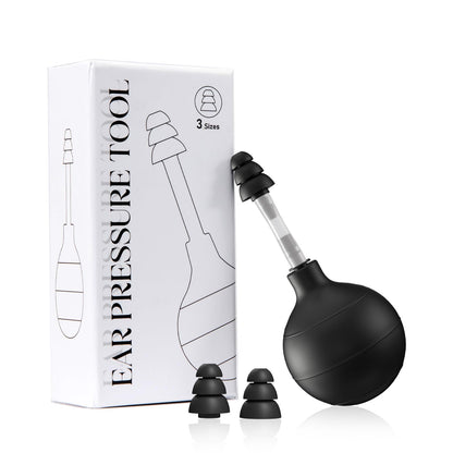 Authentic Beceto ear tension reducer showing user friendly ergonomic pump design.