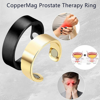 Side view of Angyape magnetic fidget ring on finger