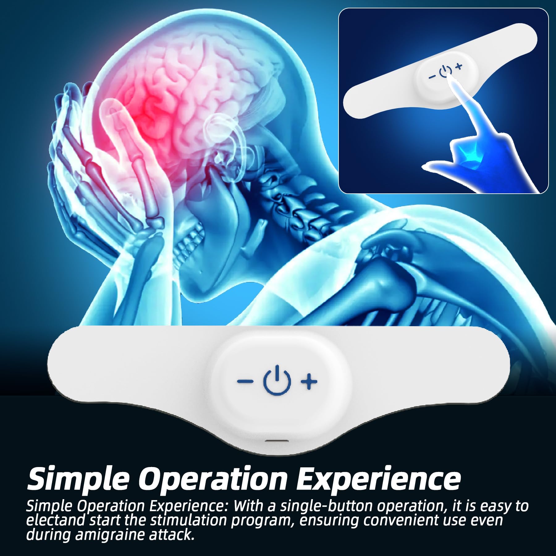 Jichamoxy digital controller for migraine treatment