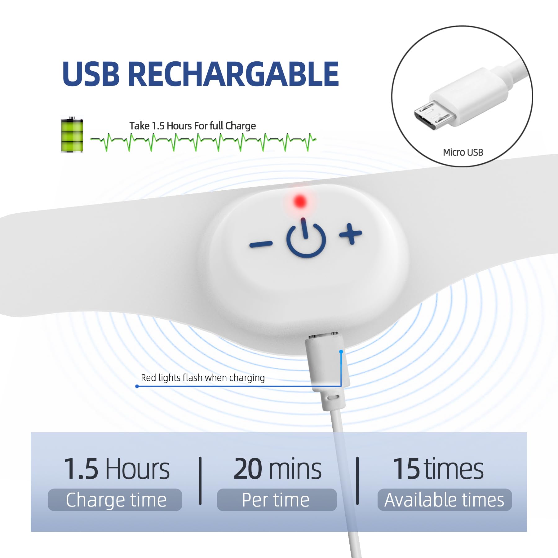 Wireless TENS device for episodic migraine management
