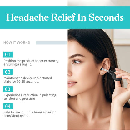 Rcekahod ear pressure tool with three silicone head sizes