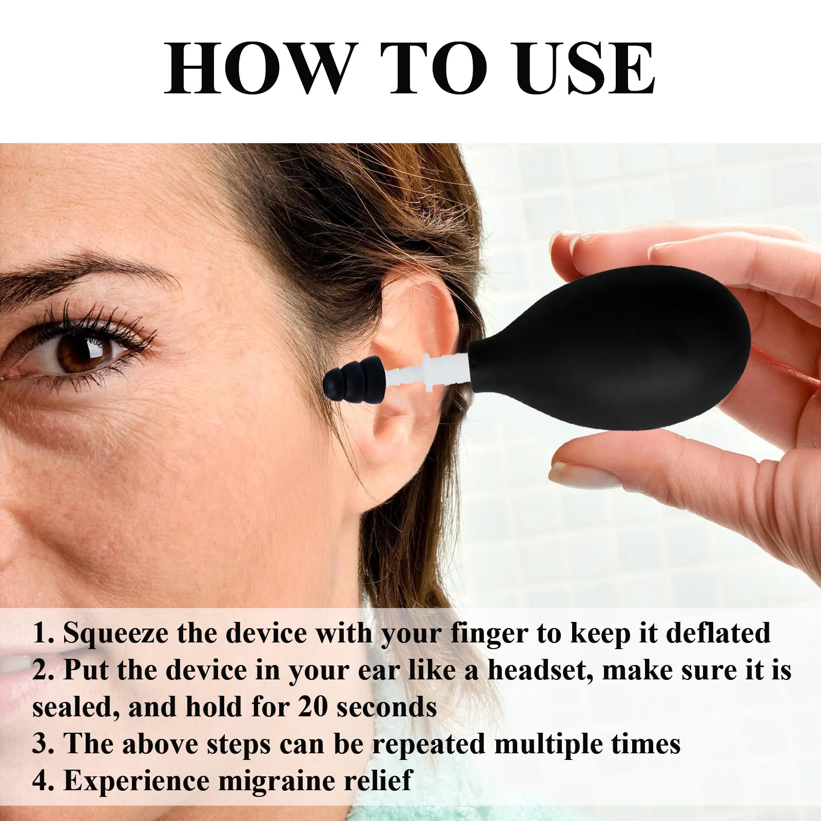 Close up of soft silicone earplug sizes for GNRBG pressure tool