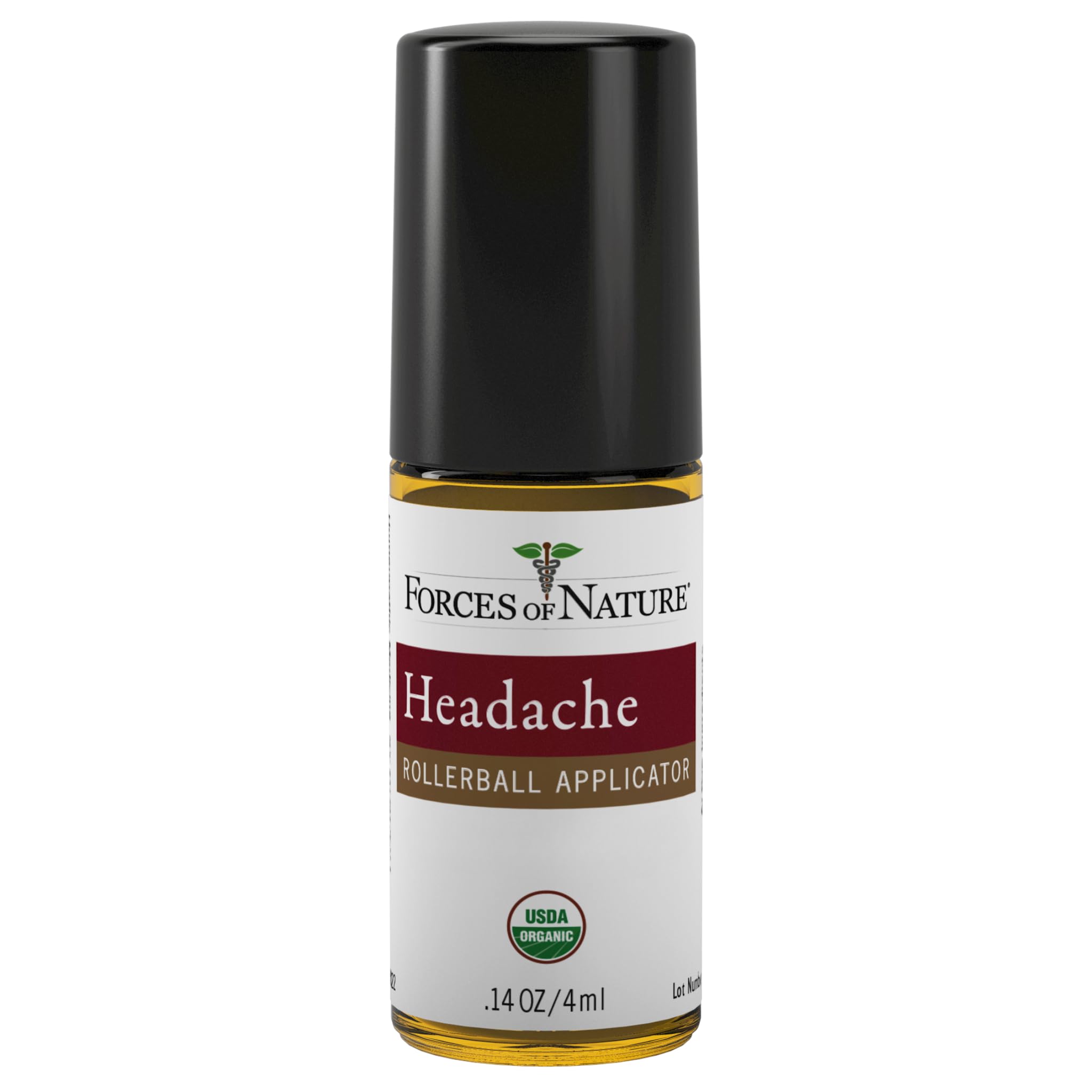 Forces of Nature 4 milliliter headache treatment bottle