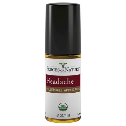 Forces of Nature 4 milliliter headache treatment bottle