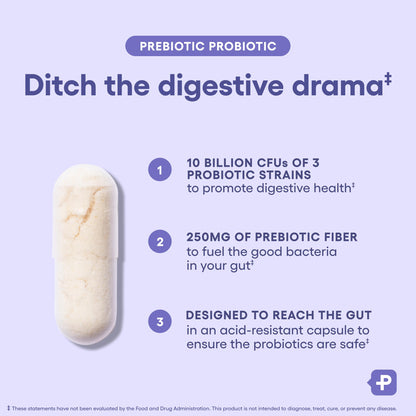 Authentic USA imported Physician's Choice prebiotic and probiotic combo daily capsule view