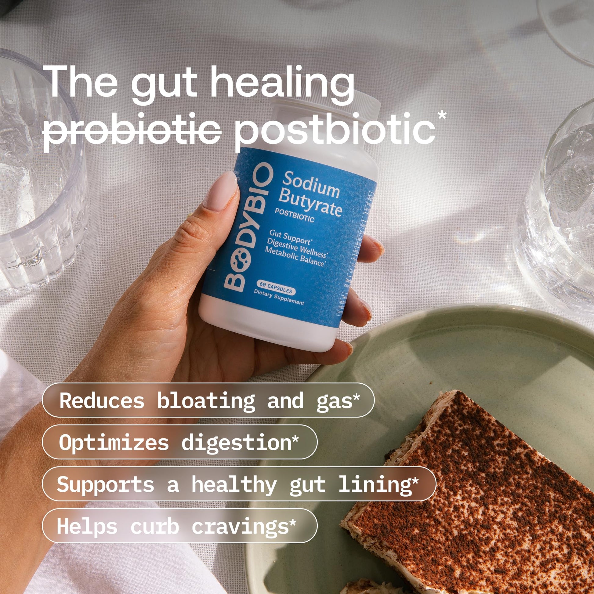 Premium vegetarian capsules for gut microbiome support and gas relief