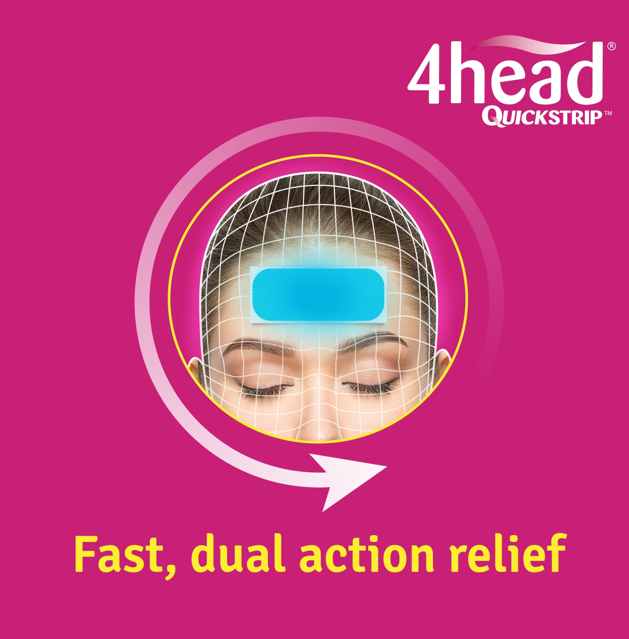 4head Quickstrip sachet for travel and on the go relief