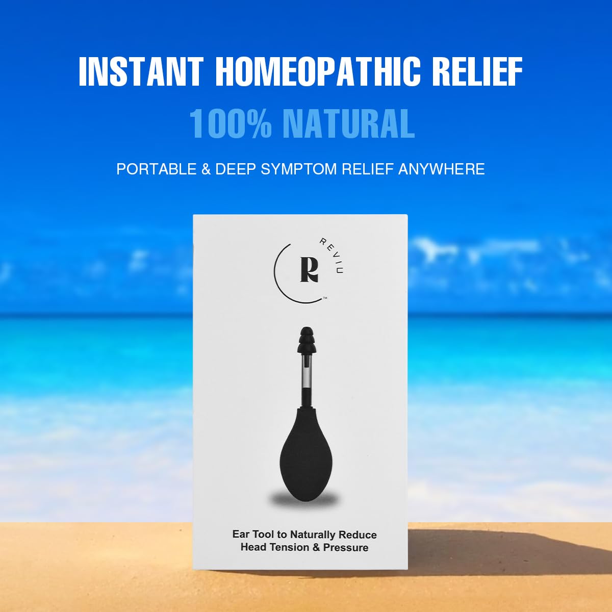 Reviu suction device for inner ear tension relief