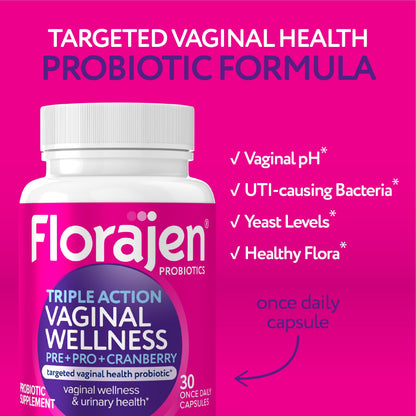 Florajen authentic USA imported women health supplement close up view