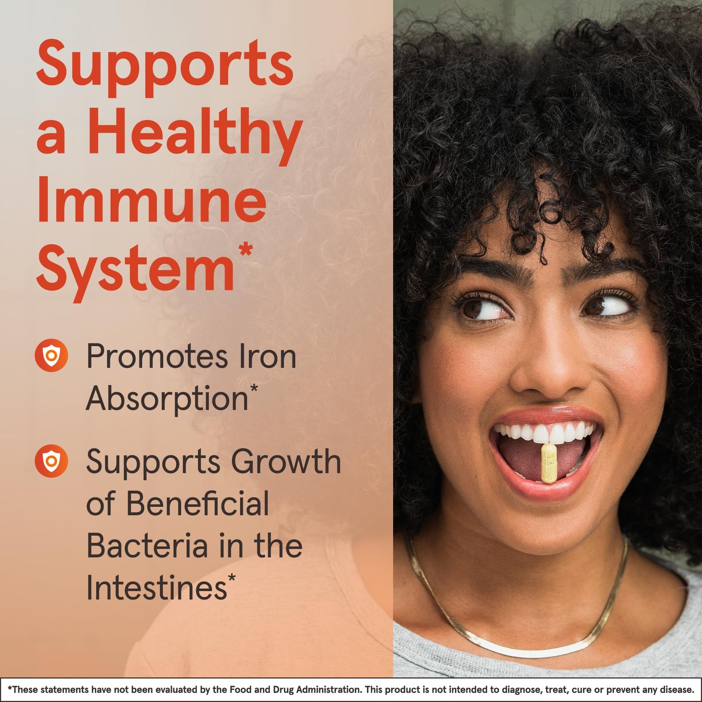 Authentic Jarrow Formulas immune defense product packaging side view
