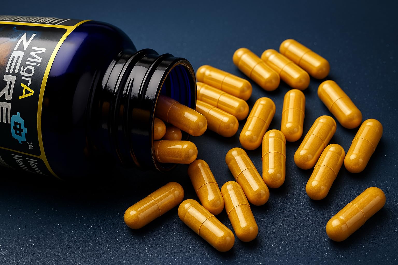 MigrA Zero supplement bottle cap and seal