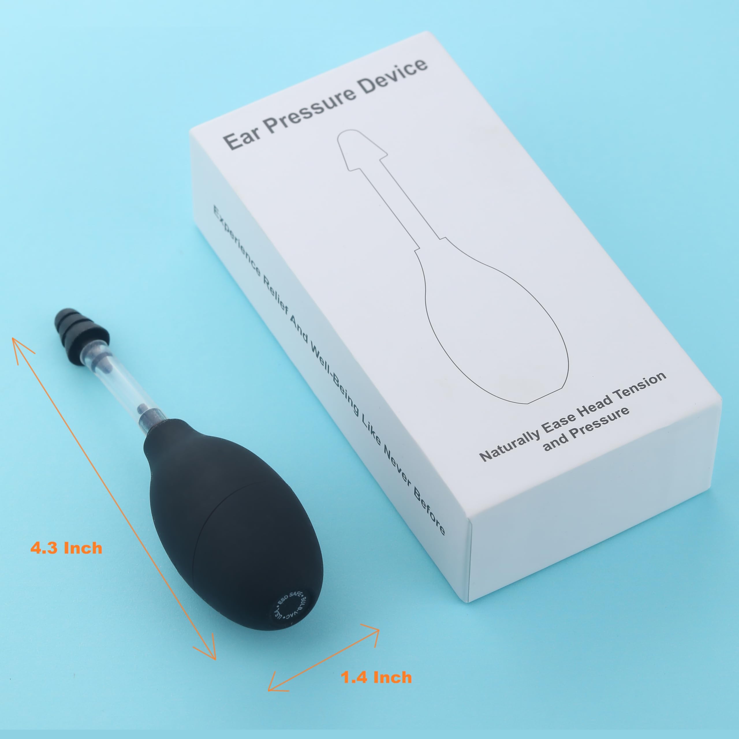 Close up of TGML ear pressure relief tool material