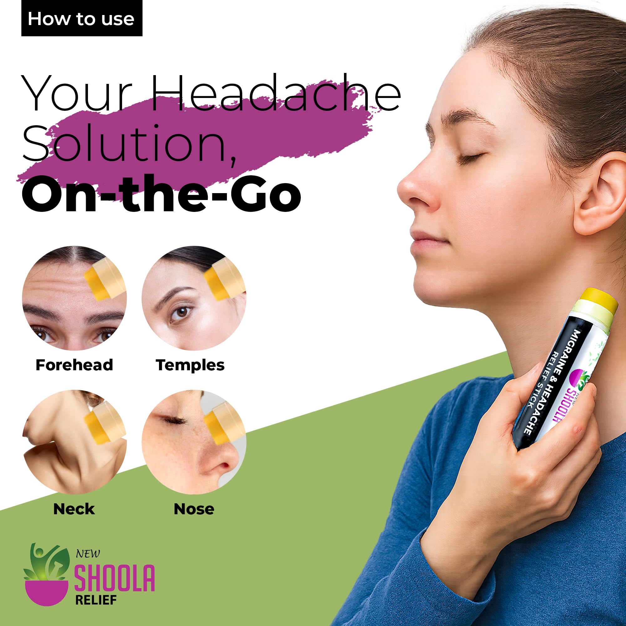New Shoola Relief Balm roll-on applicator mechanism