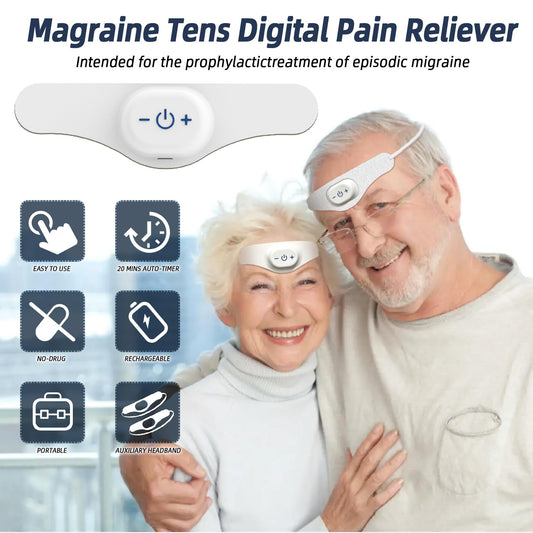 Jichamoxy TENS digital pain relief device for forehead