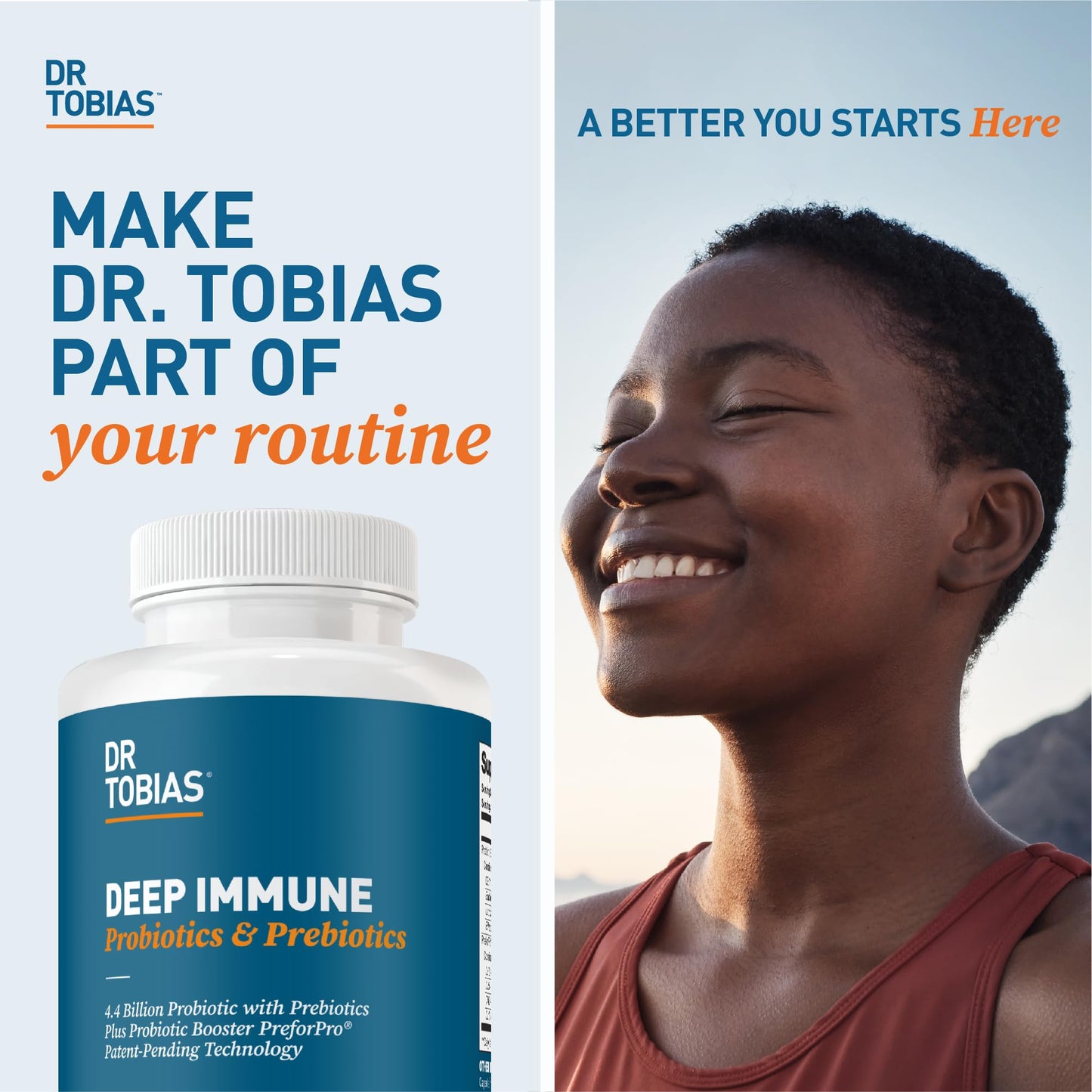 Premium 4.4 billion CFU probiotics for men and women