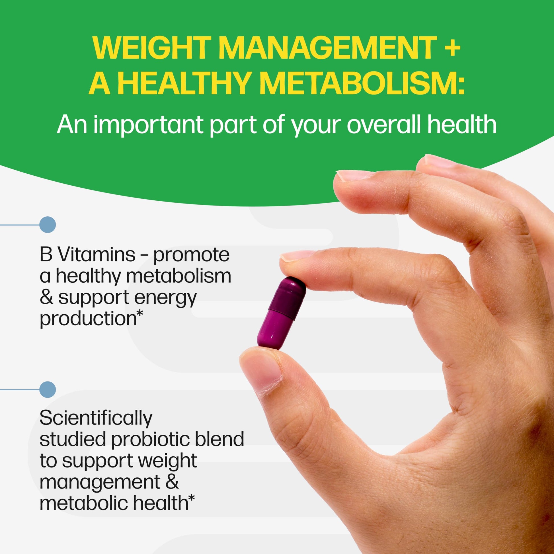Culturelle non GMO caffeine free weight support supplement close up
