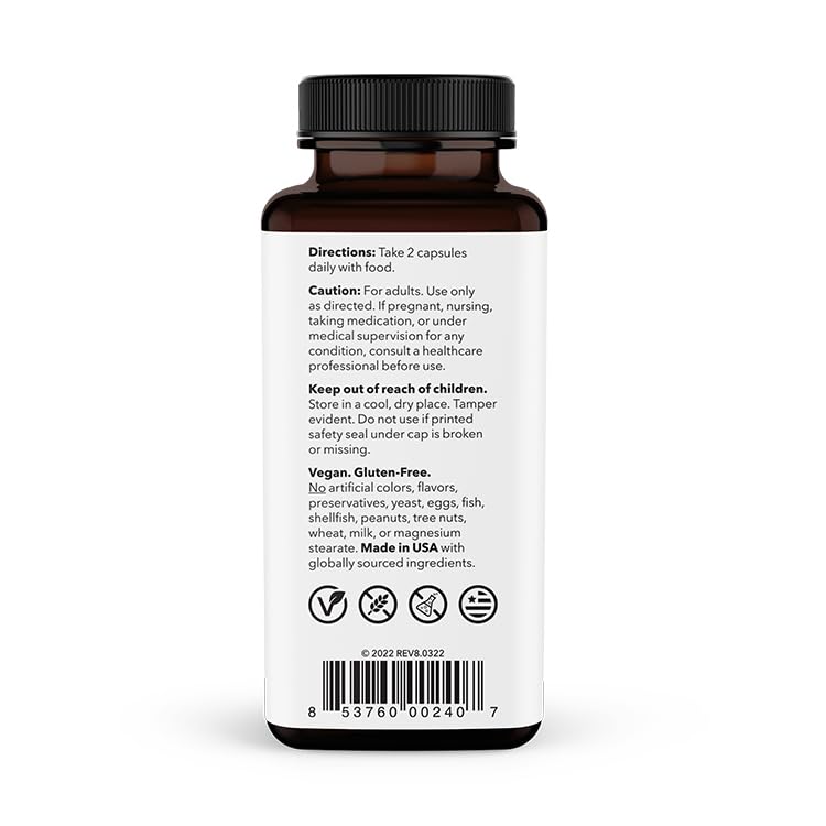 LifeSeasons Migra-T bottle highlighting natural ingredient list