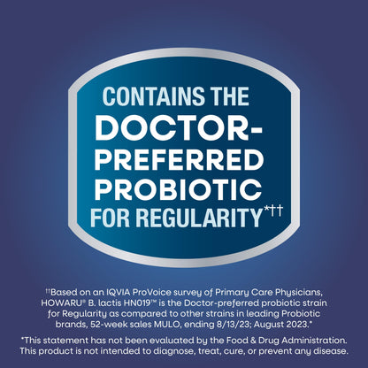 Nature's Way Fortify Probiotic Adults 50 Plus showing plant based prebiotic fiber details on the label