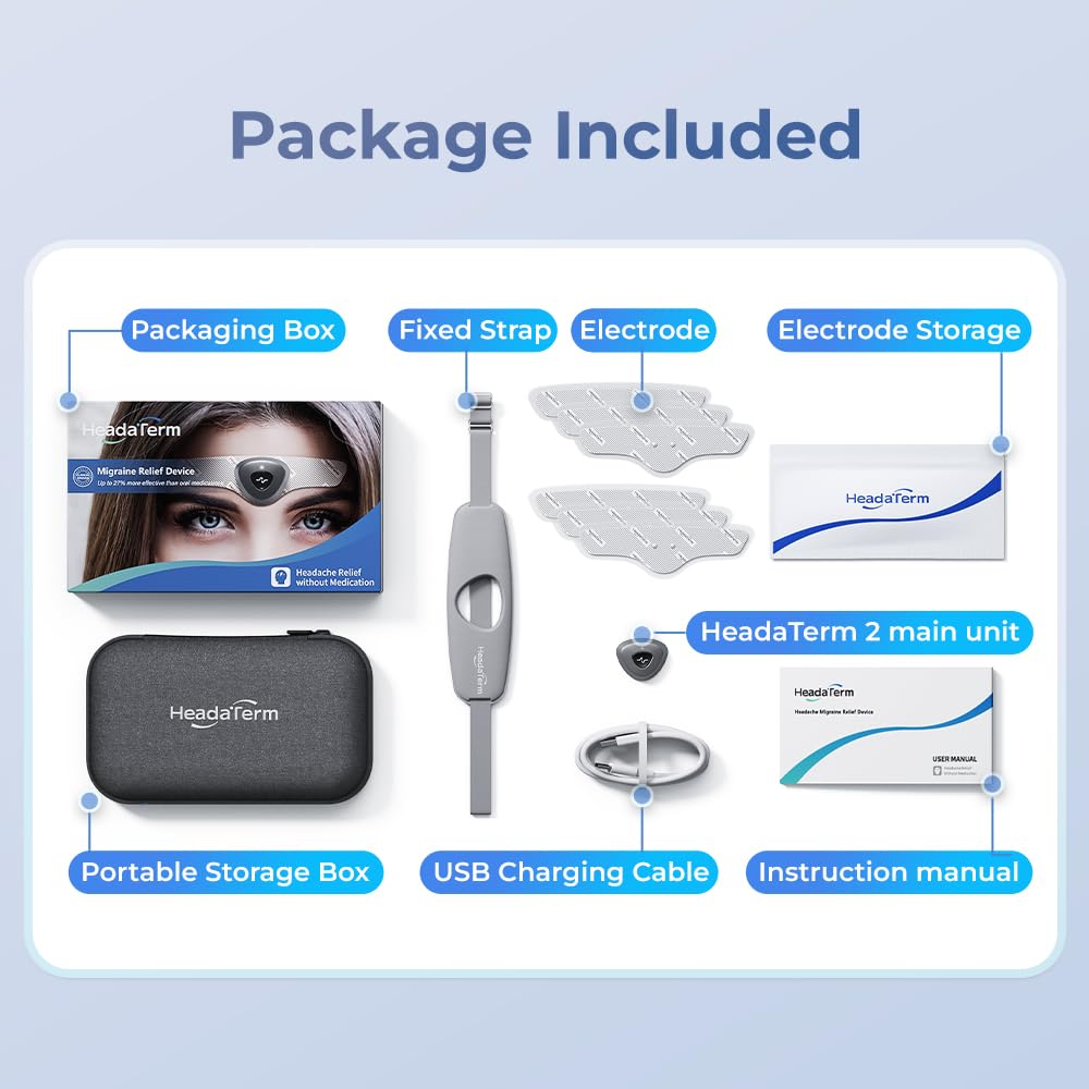 HeadaTerm 2 migraine relief device side profile