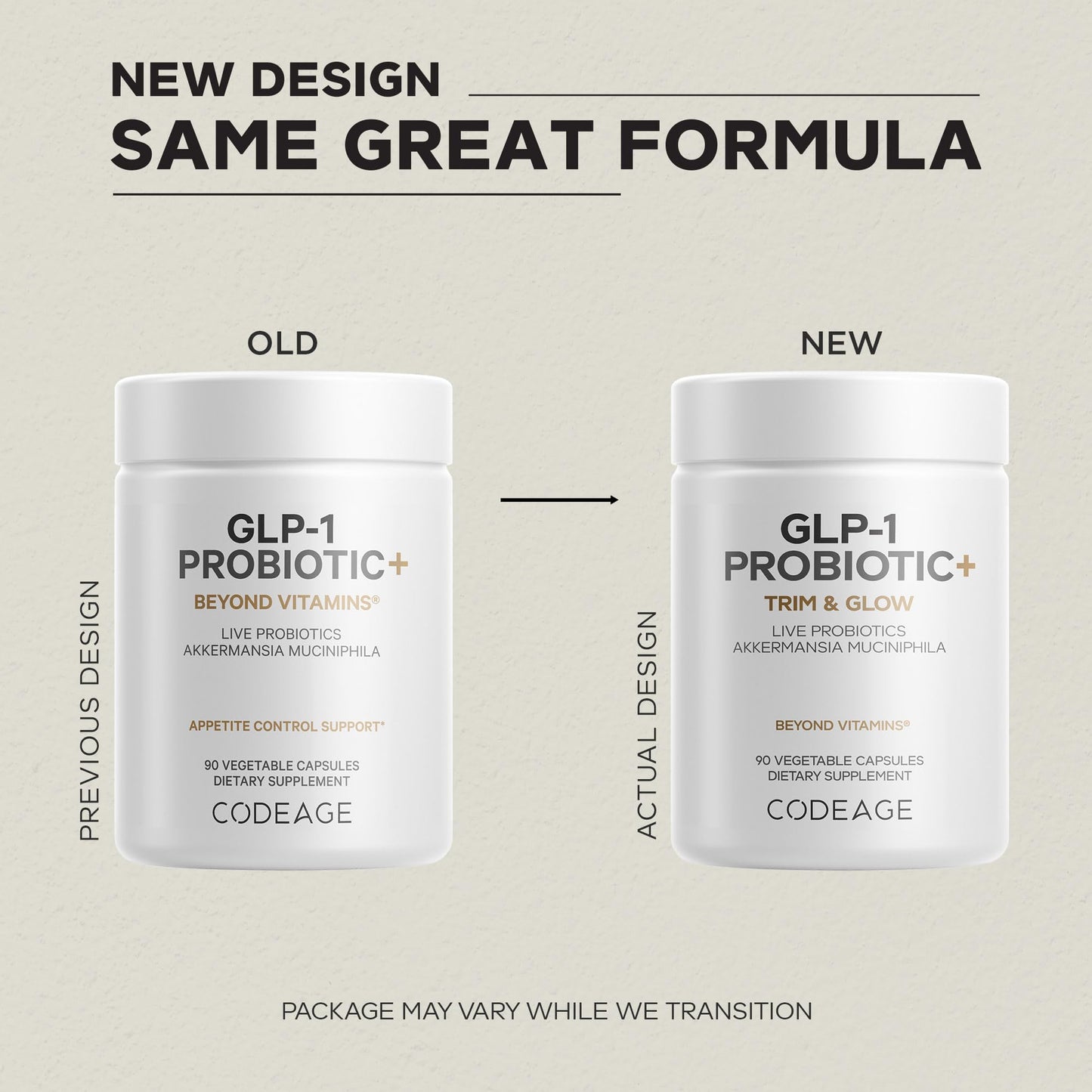 Codeage GLP-1 Probiotic authentic USA imported dietary supplement packaging