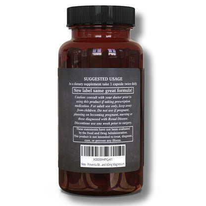 Preventa dietary supplement label showing PA-Free Butterbur