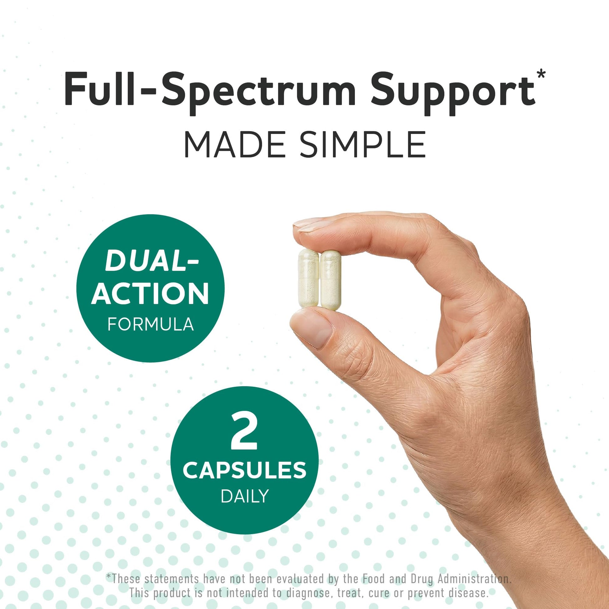 MAV Nutrition immune support synbiotic capsules nutritional facts and CFU count overview