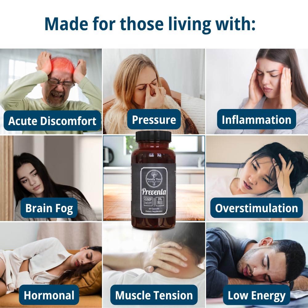 Family Tree Remedies Preventa 60 capsules packaging side