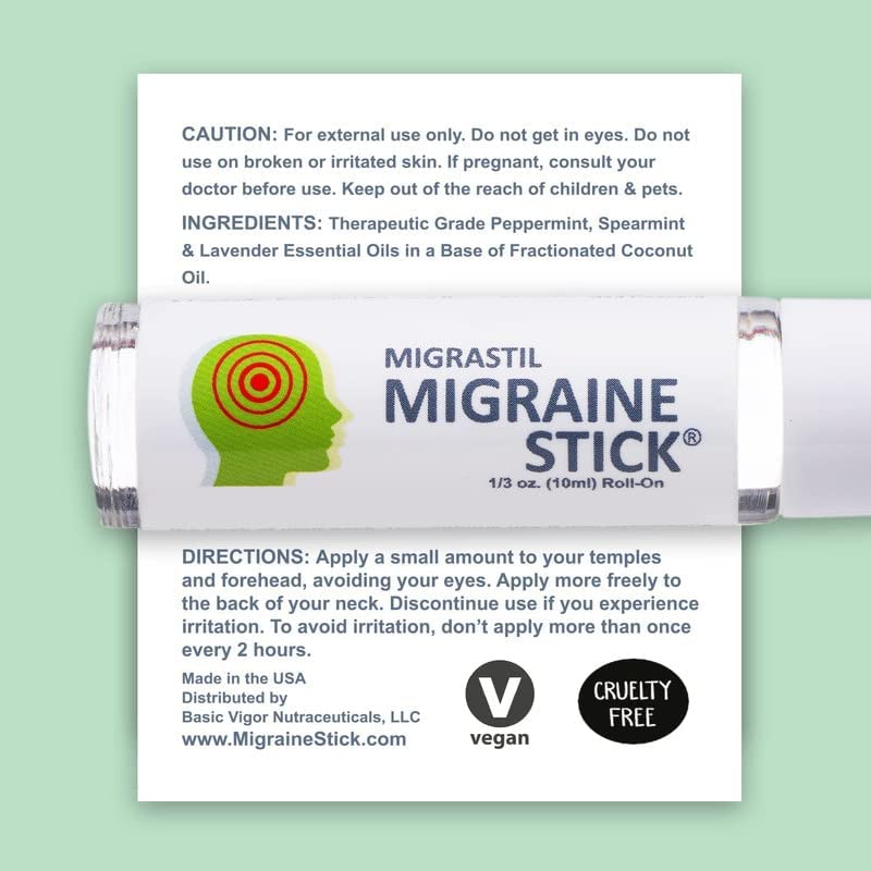 Basic Vigor Migrastil 3-pack packaging in retail box