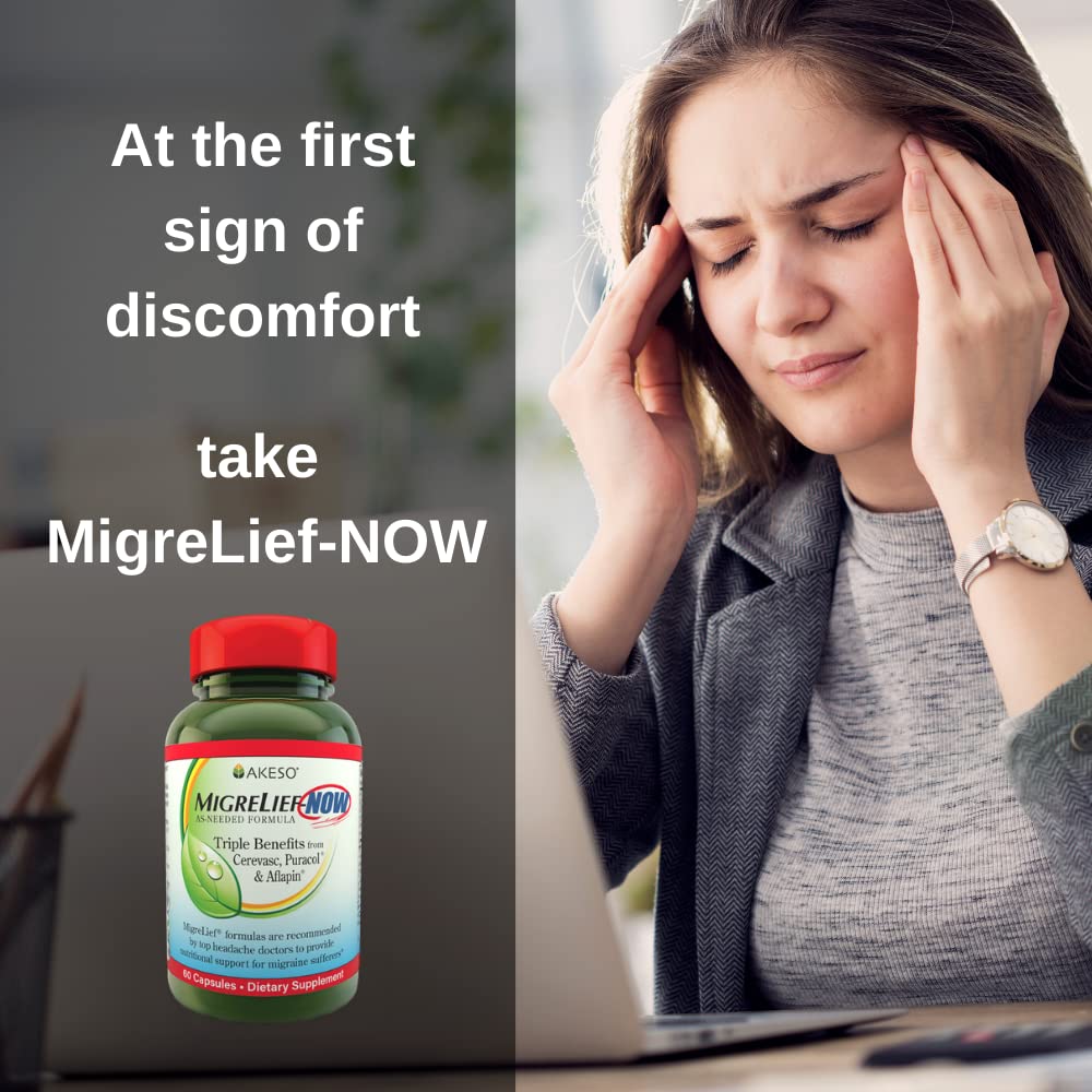 MigreLief-Now supplement bottle label details