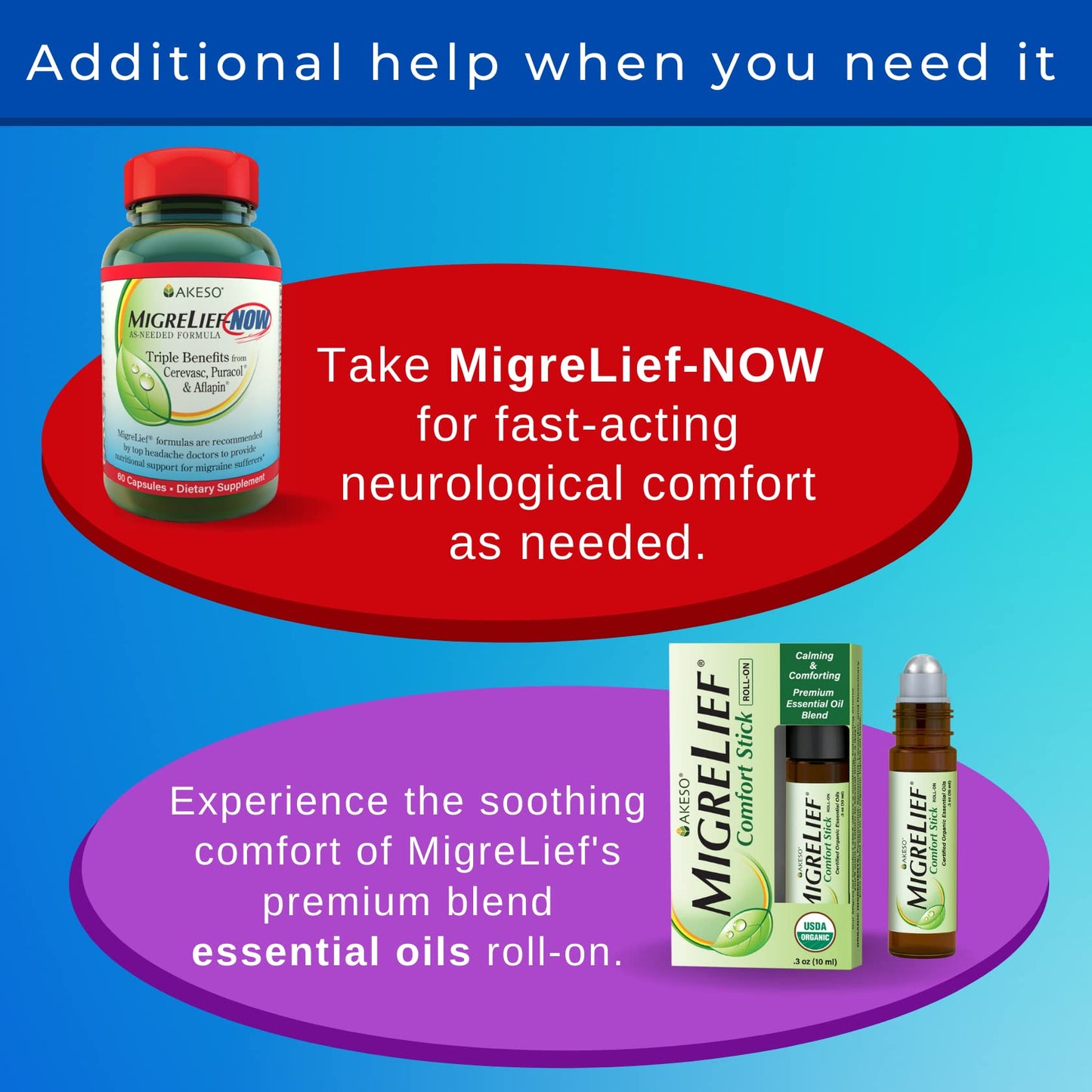 MigreLief-Now fast-acting headache support bottle