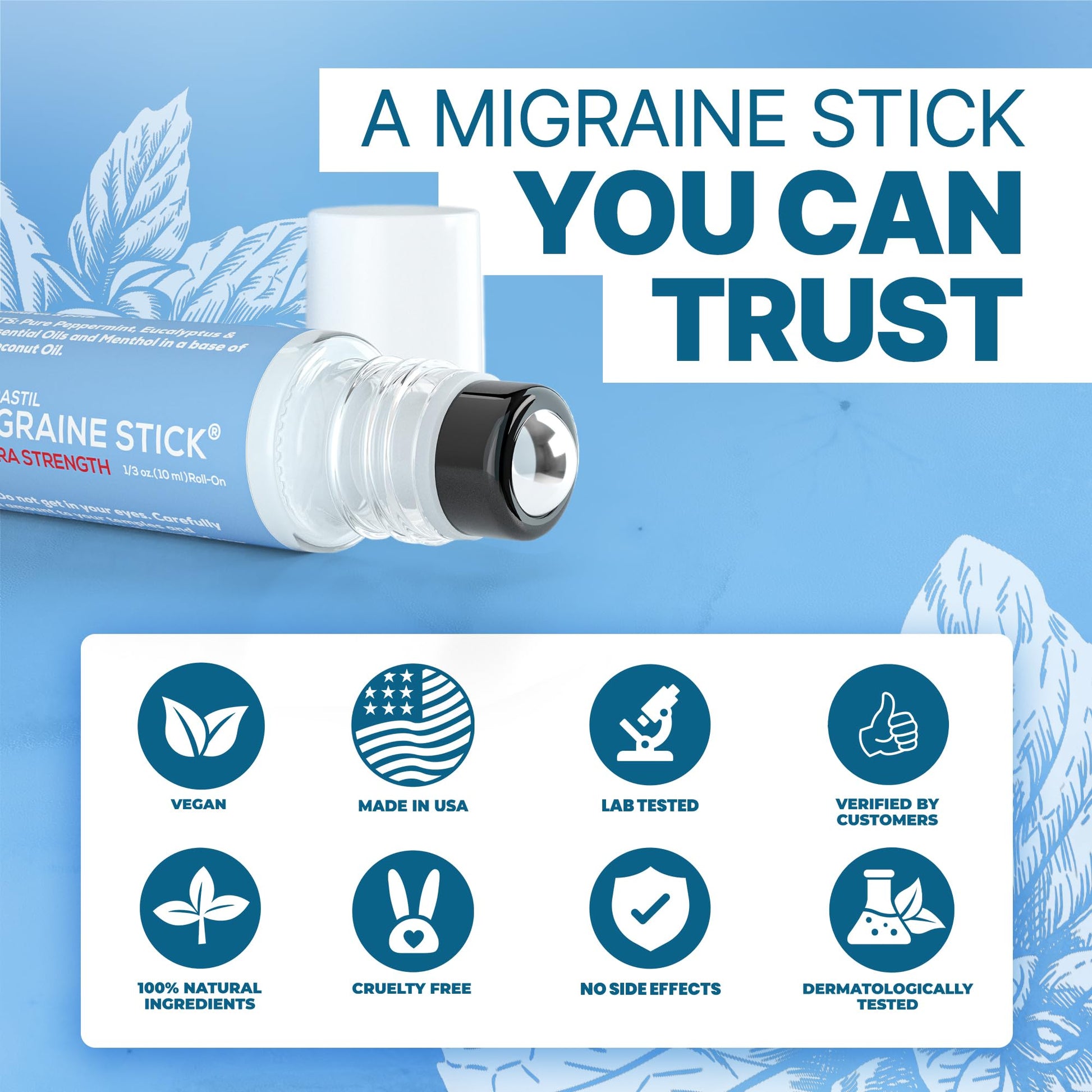 Travel friendly Migrastil migraine stick in pocket
