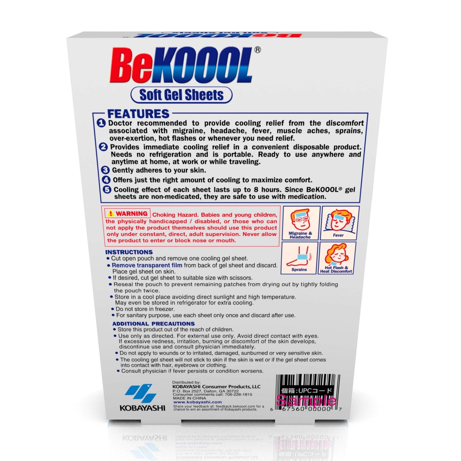 BeKoool Trimmable And Adjustable Soft Gel Sheets For Targeted Pain Relief