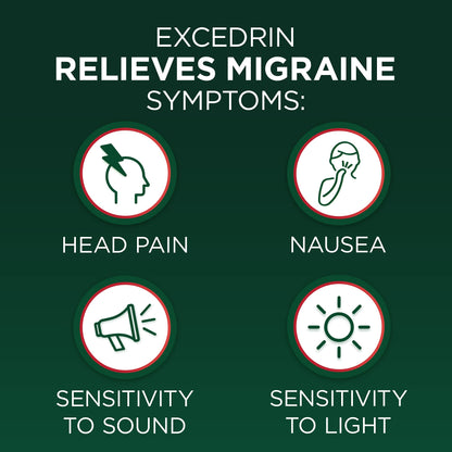 Excedrin Migraine caplets packaging side view