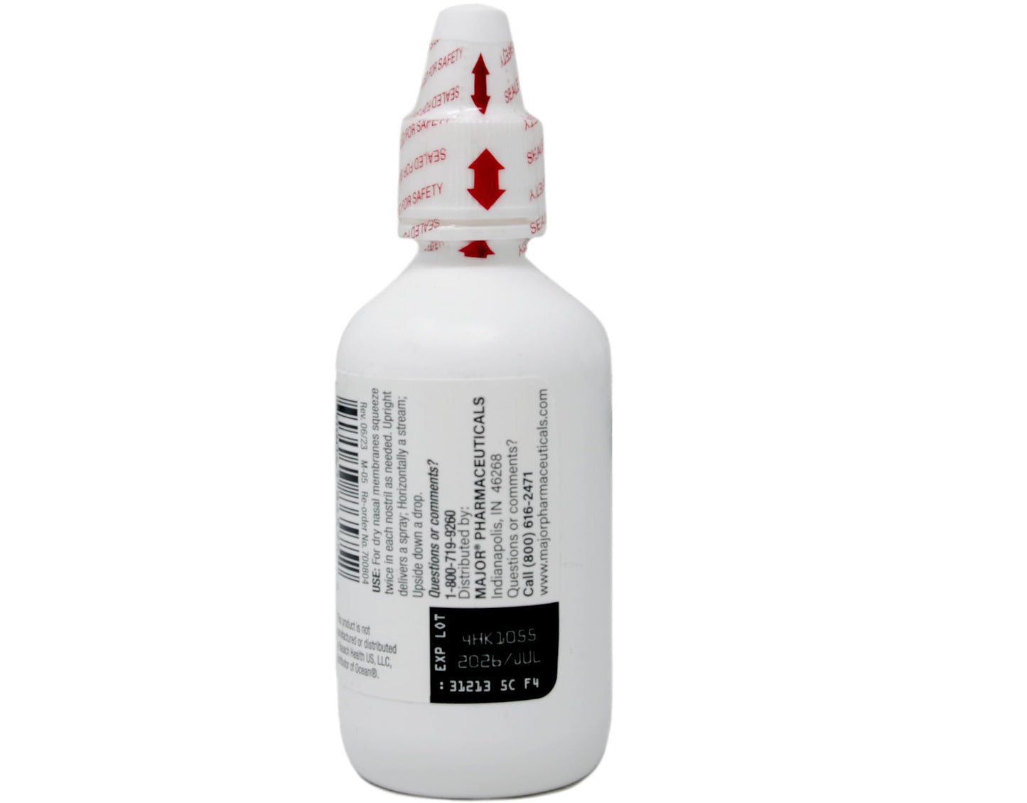 Deep Sea Premium Saline nasal spray four pack box layout for sinus relief